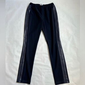 Ya Ya Black Eco Leather Details Pull On  Pants Trousers Stretch NWT Sz 6 Small